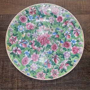 Vintage Floral Decoration Plate